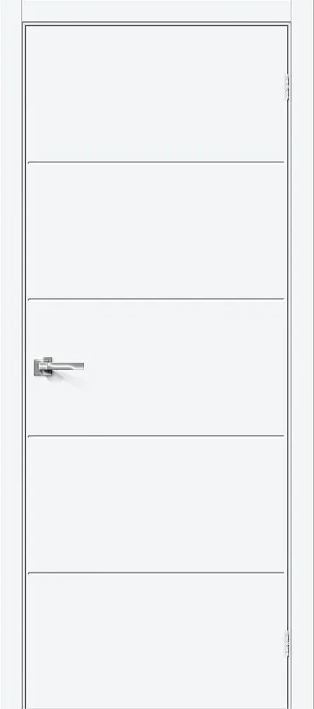 Фото Межкомнатная дверь Граффити-2.Д.П White Silk BR5516