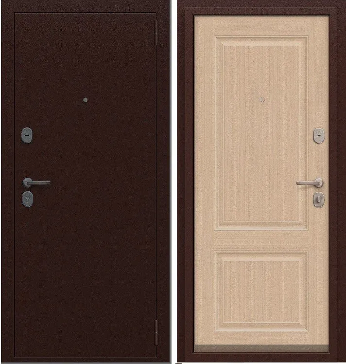 Фото Дверь Браво Север-7 Антик Медный/Бежевый клен DIS006679